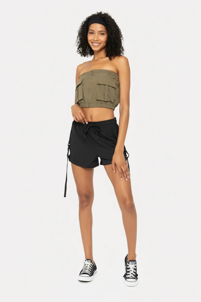 MONO B Flexstrap Ripstop Drawstring Shorts