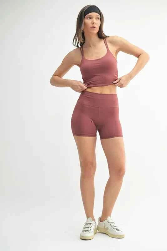 MONO B Venice Cloud Light Contour Biker Shorts