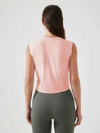 Millennia Round Neck Cropped Active Tank