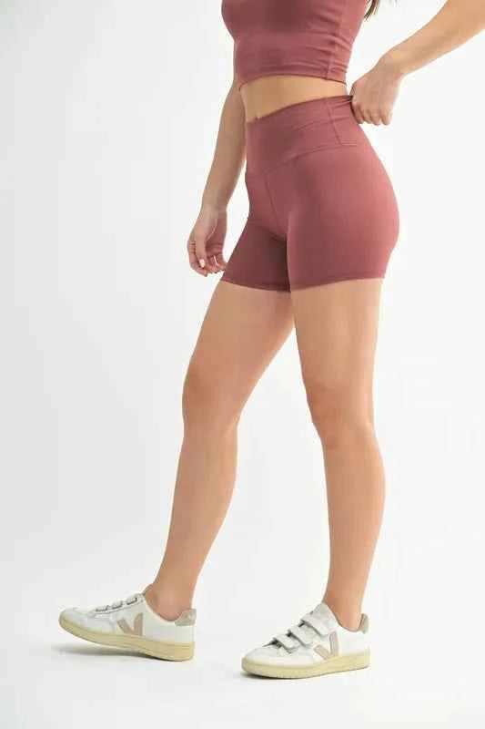 MONO B Venice Cloud Light Contour Biker Shorts