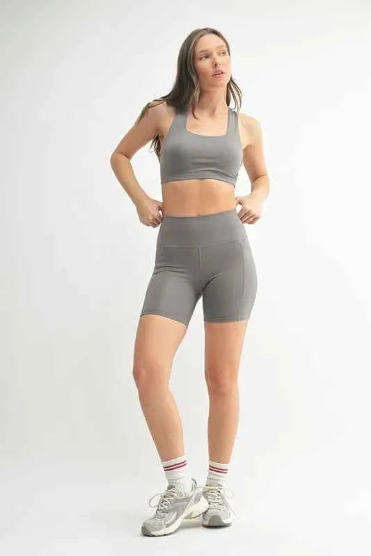 MONO B Venice Cloud Light Sculpt Biker Shorts