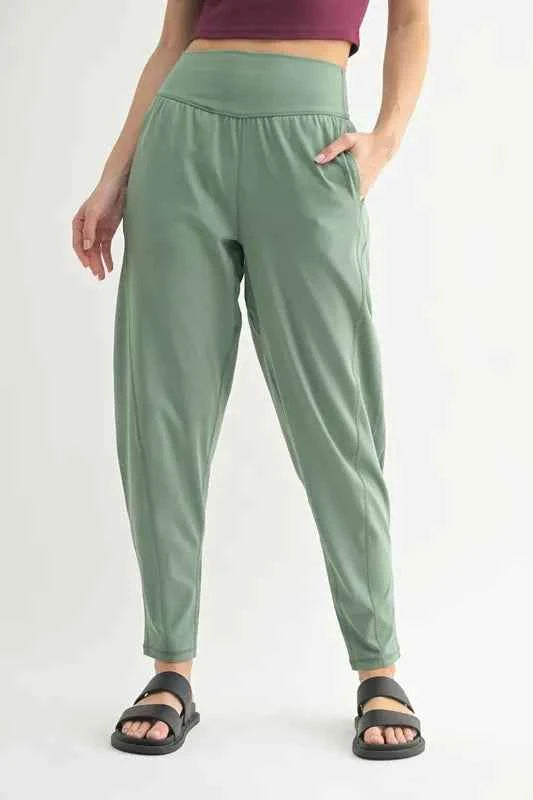 MONO B Flowbarrel High Waist Active Pants