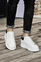White Elevator Shoes Men Sports Casual Sneakers Height Increasing Board Shoes Invisible 8cm Heighten Flats Man Taller Lifting