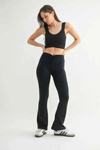 MONO B Ruched Front Active Tank