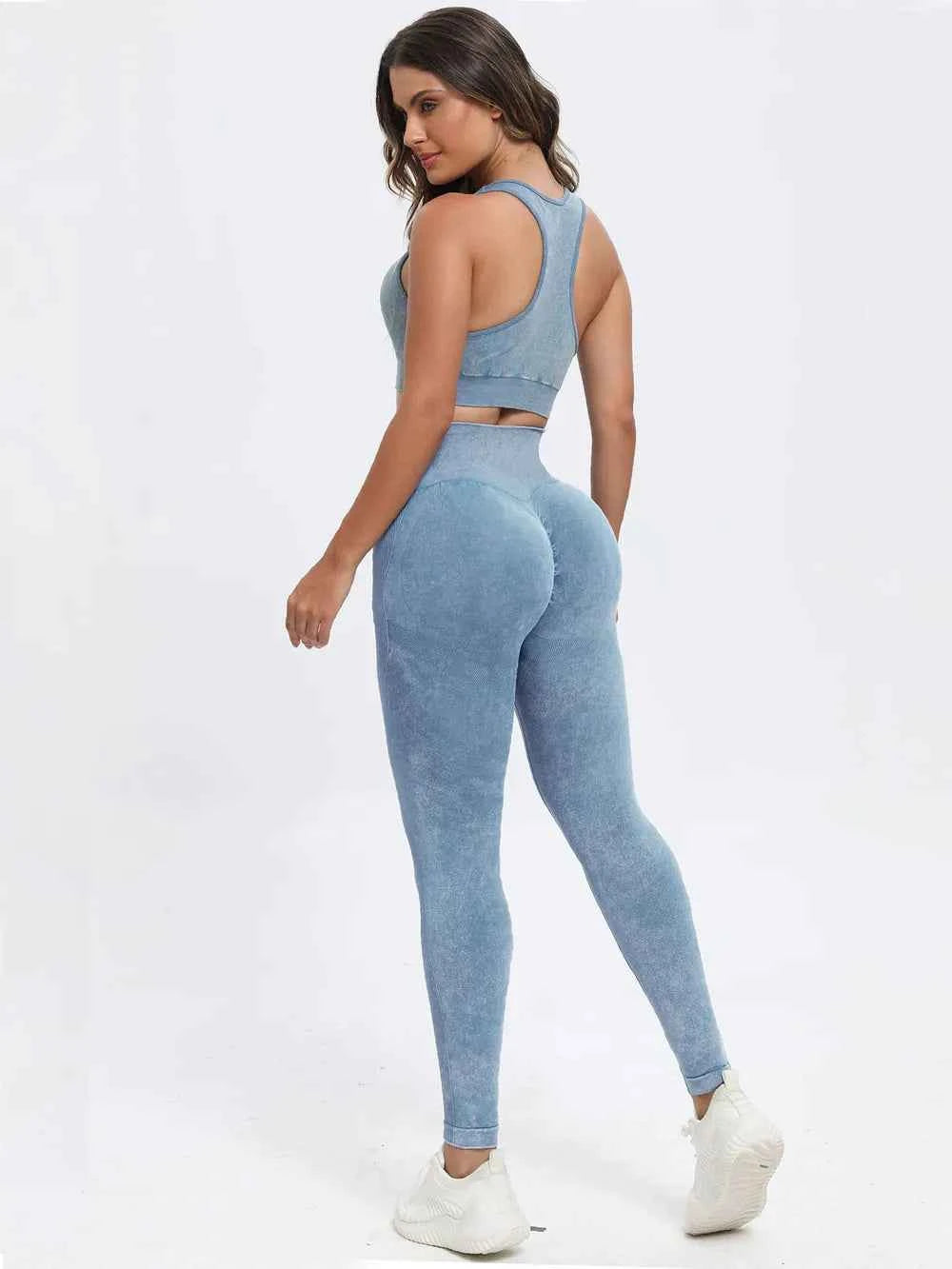 Scoop Neck Wide Strap Top and Pants Active Set