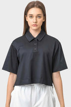 Millennia Half Button Short Sleeve Active T-Shirt