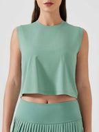 Millennia Round Neck Cropped Active Tank